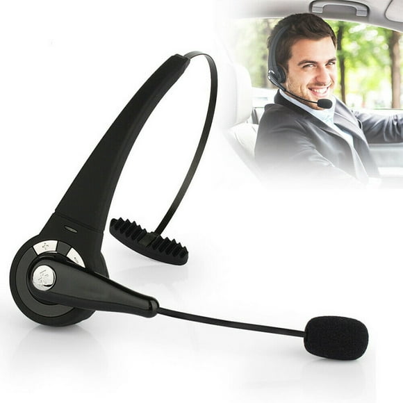 Wireless Headset Truck Driver Noise Cancelling Over-Head Bluetooth Headphones