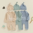 thumbnail image 3 of Hirigin Newborn Baby Boy Girl Clothes Hi I'm New Here Coming Home From Hospital Outfits Gender Neutral One Piece Romper, 3 of 5