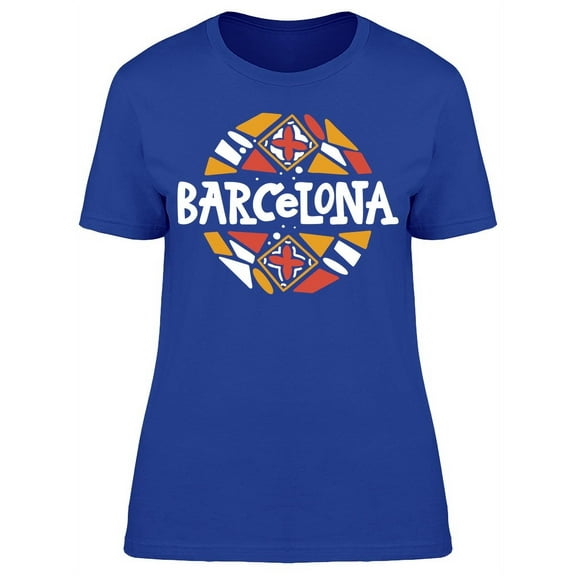 Barcelona Lettering Colorful Tee Women's -Image by Shutterstock