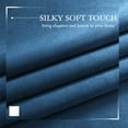 thumbnail image 3 of Velvet Curtains 84 inches Long Soft Velvet Curtains Grommet Velvet Thermal Insulated Curtains Window Treatment for Bedroom Light Filtering Velvet Curtains Set of 2 Panels, 3 of 7
