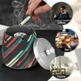 thumbnail image 4 of Yayeee Ashtray with Lid for Cigarette Smokeless Stainless Steel Home Ash Holder, Abstract Stripes, 4 of 7