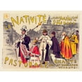 thumbnail image 3 of Etienne Moreau-Nélaton 14x11 Black Modern Framed Museum Art Print Titled - La Nativity (1898), 3 of 5