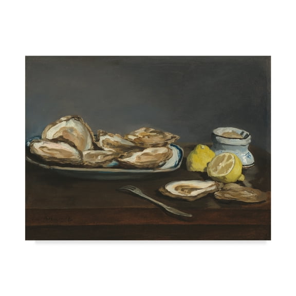 Edouard Manet 'Oysters' Canvas Art