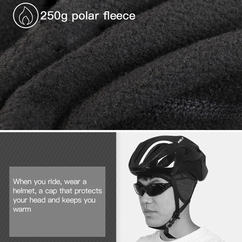winter hat under bike helmet