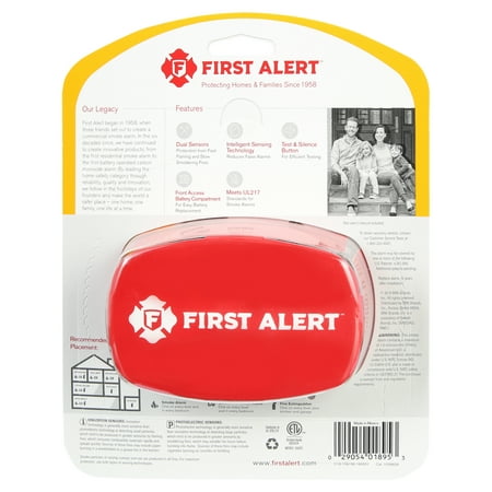 First Alert - Dual-Sensor Smoke and Fire Alarm - White