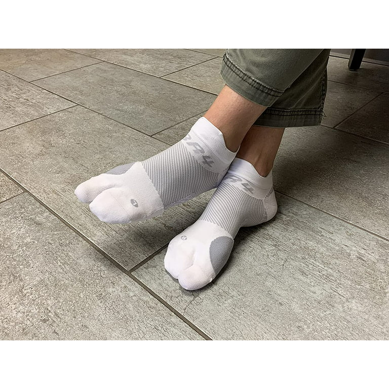 Bunion Cushion & Pain Relief Therapeutic Socks - Split Toe - Gentle  Compression for Enhanced Circulation (White, 3 Pair, Large)