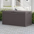 thumbnail image 4 of Uforic Lockable 100 Gallon Resin Deck Box, Heavy-Duty Weather Resistant Outdoor Storage Chest, Versatile Storage Solution for Patio Accessories and Daily Essentials,Dark Brown, 4 of 6