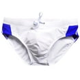 thumbnail image 3 of Ketyyh-chn99 Men's Swim Trunks Mens Swim Brief Trunks with Compression Liner Inseam Swim Shorts Blue,2XL, 3 of 5