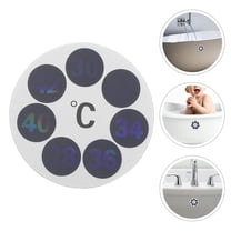 HOMEMAXS 10pcs Bath Thermometer Label Sticker Waterproof Adhesive Temperature Label Bathtub Safety Thermometer Sticker for Kids