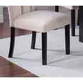 thumbnail image 6 of Vertical Stitching Channel Tufting 4pc Dining Chairs Classic Side Chairs Upholstered Cushion Fabric Seat Kitchen Dining Room, 6 of 7