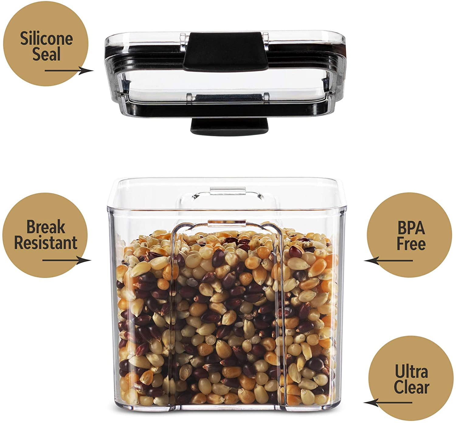 12 Plastic Food Storage Containers with Airtight Lids – Fullstar