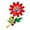 Red, variant on Sunflower Sunflower Rhinestone Flower Plant Brooch Fashion All Match Pin Buckle Female