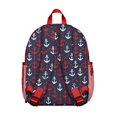 thumbnail image 3 of Beach & Lighthouse Print Ergonomic Backpack - Adjustable Straps & Padded Back for Spinal Posture Support, 3 of 6