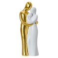 thumbnail image 2 of románticos Estatua de resina Estatuils Escultura Arte coleccionable amor Artesanía moderna Resumen Taldo para estantería Boda Familia 75x66x22cm perfecl Estatuilla de amante, 2 of 7