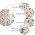 thumbnail image 3 of Watercolor Flowers Bathroom Shower Curtains with 12 Hooks Polyester Waterproof Shower Curtain for Stalls and Bathtubs Vintage Farmhouse Wild Floral Plants Decorative Bathroom Curtain 60x72 Inches, 3 of 9