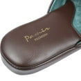 thumbnail image 3 of Pamir Men's Genuine Leather Scuff Slippers with Memory Foam Insole and Leather Outsole Size US 13 M Brown, 3 of 9