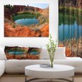 thumbnail image 1 of Mine de Bauxite avec Lac - Impression d'Art Photo de Paysage sur Toile, 1 of 3