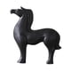 thumbnail image 2 of Estatua de animal de estilo moderno, figuras de caballos para escritorio, estantería, oficina y hogar. Negro 11x9.8x3in, 2 of 9