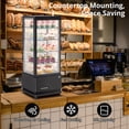 thumbnail image 3 of Commercial Display Refrigerator 3.5 Cu.Ft/98L Countertop  Refrigerated Cake Display Case, Automatic Defrosting,  Adjustable Shelves, Fridge with Digital Controller, LED Display, for Cafe, Bakery and R, 3 of 7