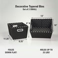 thumbnail image 3 of Household Essentials Small Tapered Bins, 2-Pack, 3 of 3