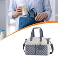 thumbnail image 1 of Bolsa de Pañales para Bebé, Organizador de Pañales, Práctica Y Versátil, Tela con Efecto Esmerilado Que Permite Guardar Artículos Esenciales, Ideal Pa Azul Blanco, 1 of 8