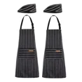 thumbnail image 1 of 2 Mandiles Chef+2 Gorros Chef Para Meseros Barbería Pintores, 1 of 8