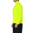 thumbnail image 4 of Unique Bargains Men's Pullover Lightweight Long Sleeve Top Turtleneck T-Shirt 38 Green Yellow, 4 of 7