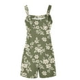 thumbnail image 5 of IROINID Femmes une Pièce Shorts, Femmes Été Confortable Bretelles Décontractée Impression Shorts Poche Combinaison Shorts Multicolore L, 5 of 5