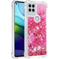 thumbnail image 3 of Compatible with Motorola Moto G Stylus 5G Case Glitter Liquid Cute Clear Phone Case Floating Quicksand Shockproof Protective Bumper Silicone TPU Case for Moto G Stylus 5G Love Pink YB, 3 of 9