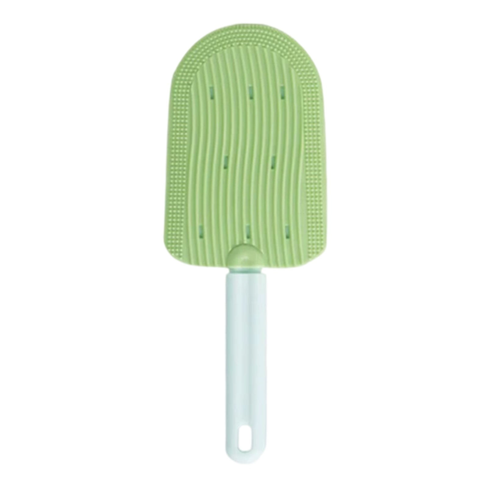 3pc 2-in-1 Dog Bath Brush for Grooming & Massage - Pet Silicone Brush for Long & Short Haired Dogs and Cats, Dog Scrubber for Bath, Rubber Curry Brush, Use Wet as Bath Brush or Dry for Grooming-Blue
