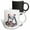 Multicolor, variant on 3drose, Cute Image of Watercolor Christmas Penguins and Gifts, 15oz Two-tone Blue Mug