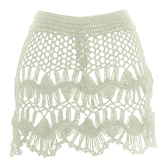 Vedolay Womens Skirt Women's Versatile Long Skirt Ruched High Waist Flare Floor Length Maxi Skirt,White L