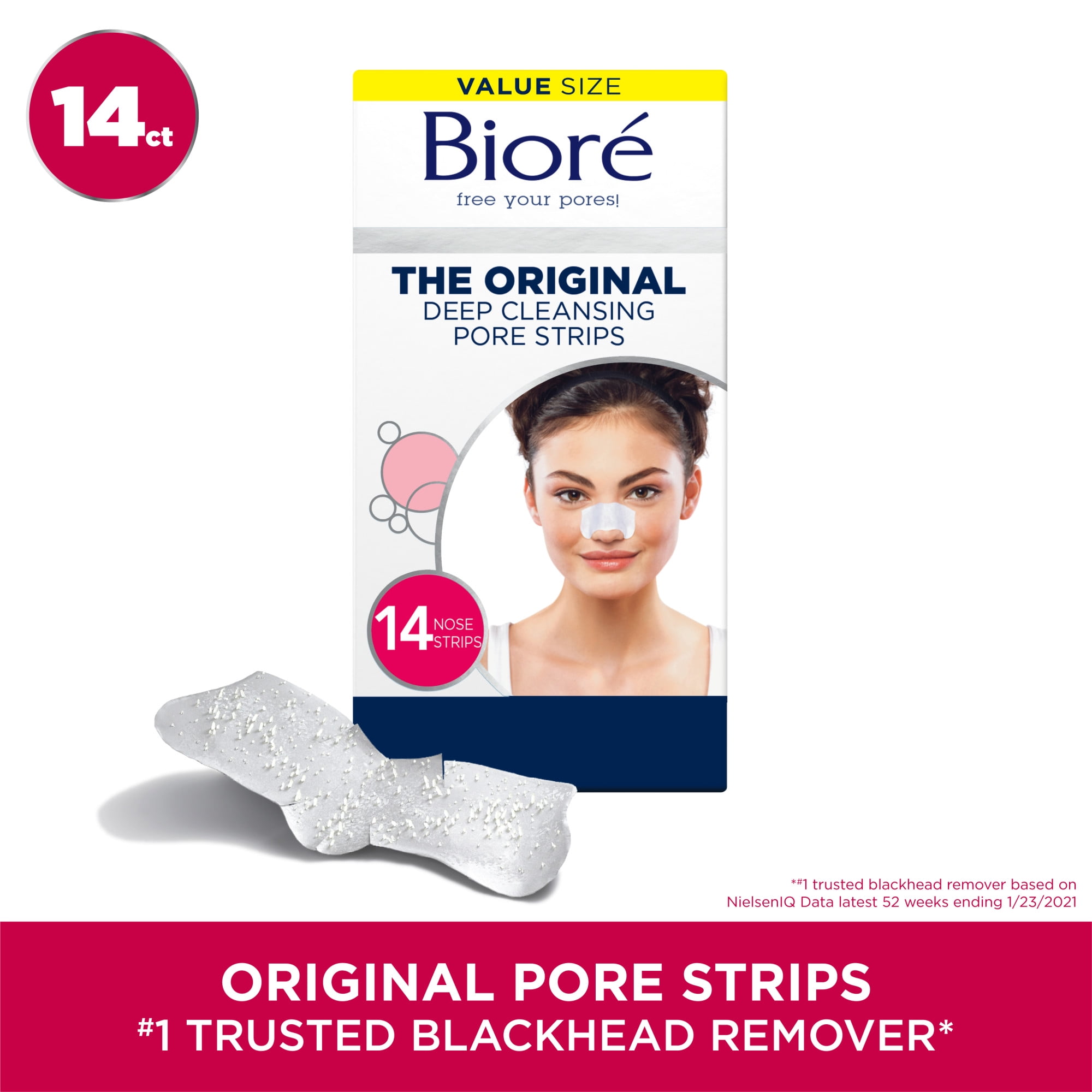 Biore Original Deep Cleansing BlackheadRemoving Pore Strips, 14ct