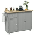 thumbnail image 1 of HOMCOM Kitchen Island on Wheels Rolling Utility Serving Cart with Drawer, 1 of 10