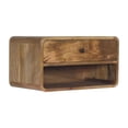 thumbnail image 4 of Artisan Furniture Solid Wood Large Floating Curve Open Slot Bedside, 4 of 9