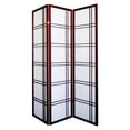 thumbnail image 2 of 70" Tall 3-Panel Screen / Room Divider "Girard" with Cherry finish, 2 of 2