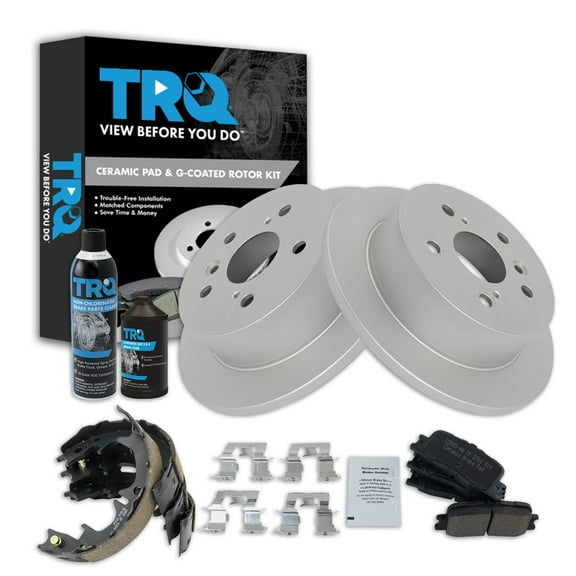 TRQ Rear Brake Pad & Rotor Kit BKA38475 Fits Select 2002-2006 Toyota Camry , 2002-2003 Lexus ES300 , 2004-2006 Lexus ES330