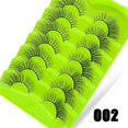 thumbnail image 2 of 002 7 Pairs Eyelashes Makeup Dramatic Fluffy 3D Mink Reusable Lashe, 2 of 5