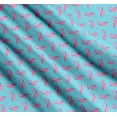 thumbnail image 3 of Soimoi Blue Cotton Poplin Fabric Flamingo Bird Print Fabric by Yard 56 Inch Wide, 3 of 7