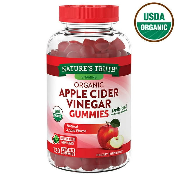 Nature's Truth USDA Organic Apple Cider Vinegar 500 mg., 120 Gummies