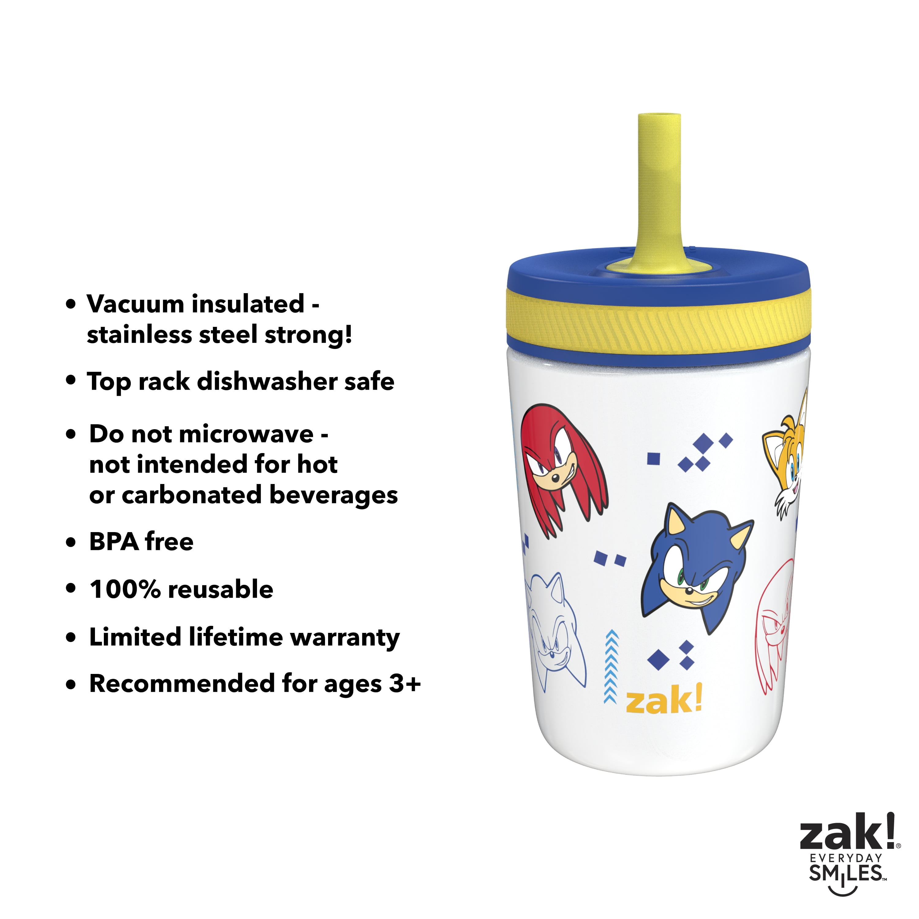 Zak Designs - 12 Oz Stainless Steel Vacuum Insulated Shells Kelso