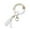 White, variant on 1 Silicone Keychain Beaded Wristlet Key Ring Bracelet Beaded Keychain with Tassel for Women,8X8CM,Blue