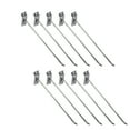 thumbnail image 2 of NIBOLOG 10Pcs Slatwall Hooks Straight Heavy Duty Iron Fitting Prong Hangers for Garages Retail Shops, 2 of 8