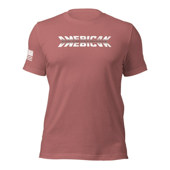 AMERICAN Unisex t-shirt copy (Mauve, 2XL)