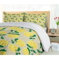 thumbnail image 5 of Ambesonne Floral Duvet Cover Set, Yellow Cloves with Branches, Calking, Mustard Green and Tan, 5 of 6