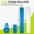 thumbnail image 2 of ProsourceFit Flex Foam Rollers, Full and Half, 36"L or 12"L for Muscle Therapy (MFR), Core Stabilization and Balance Exercises, 2 of 7