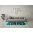 thumbnail image 3 of Ahgly Company Indoor Rectangle Oriental Light Blue Traditional Area Rugs, 6' x 9', 3 of 4