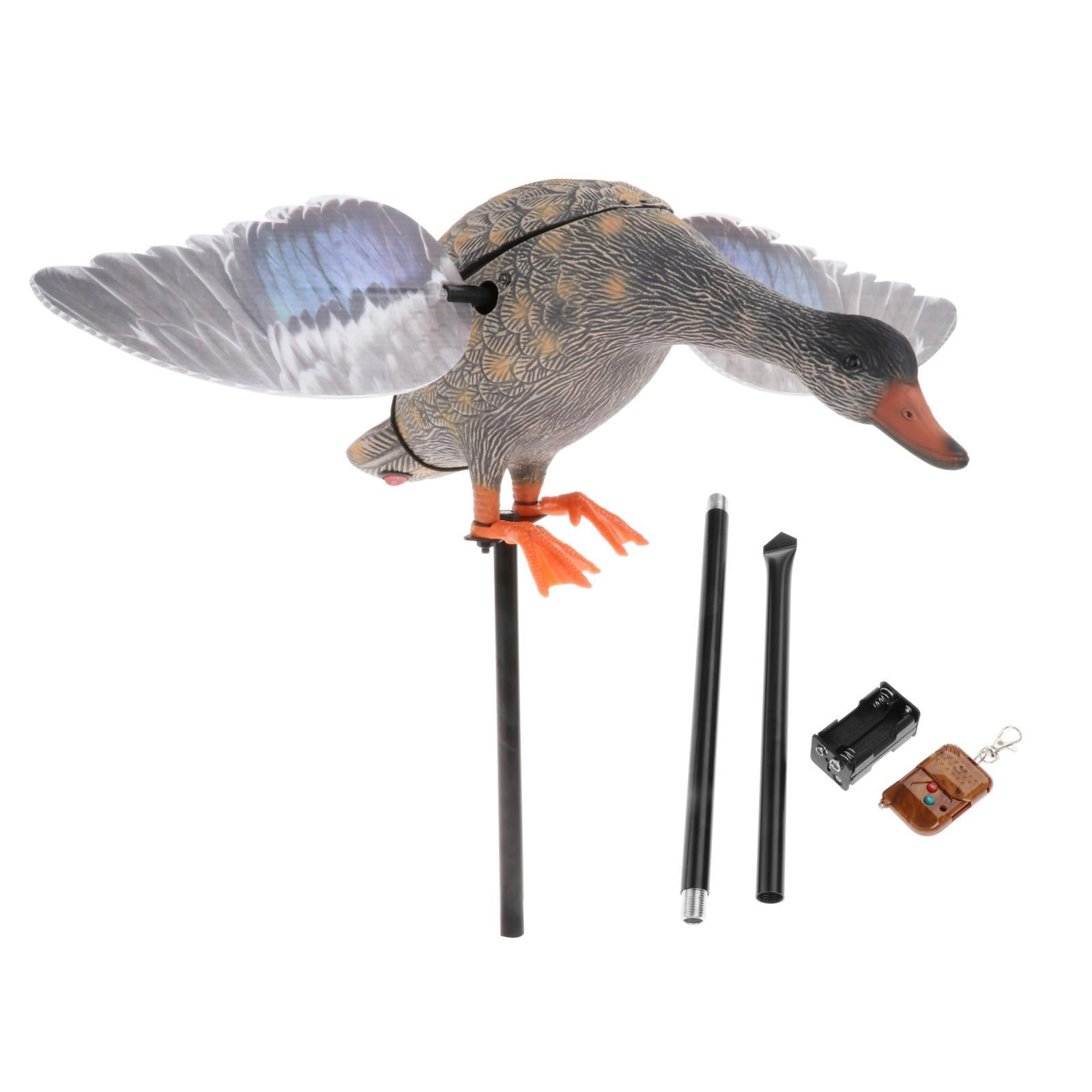 Flexible duck decoys for mallard rotary wing duck hunting, more user