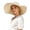 Beige, variant on Shadoumai Womens Wide Brim Sun Hat Cotton Linen UPF 50  Outdoor Travel Beach Hats Ponytail Packable Adjustable Bucket Hat