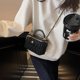 thumbnail image 4 of Bolso Mano Manejo Superior Hombro Pequeño Cuadrado Acolchado Bolsillo Diseñador Cuero para Mujeres Compras Viajes, 4 of 9
